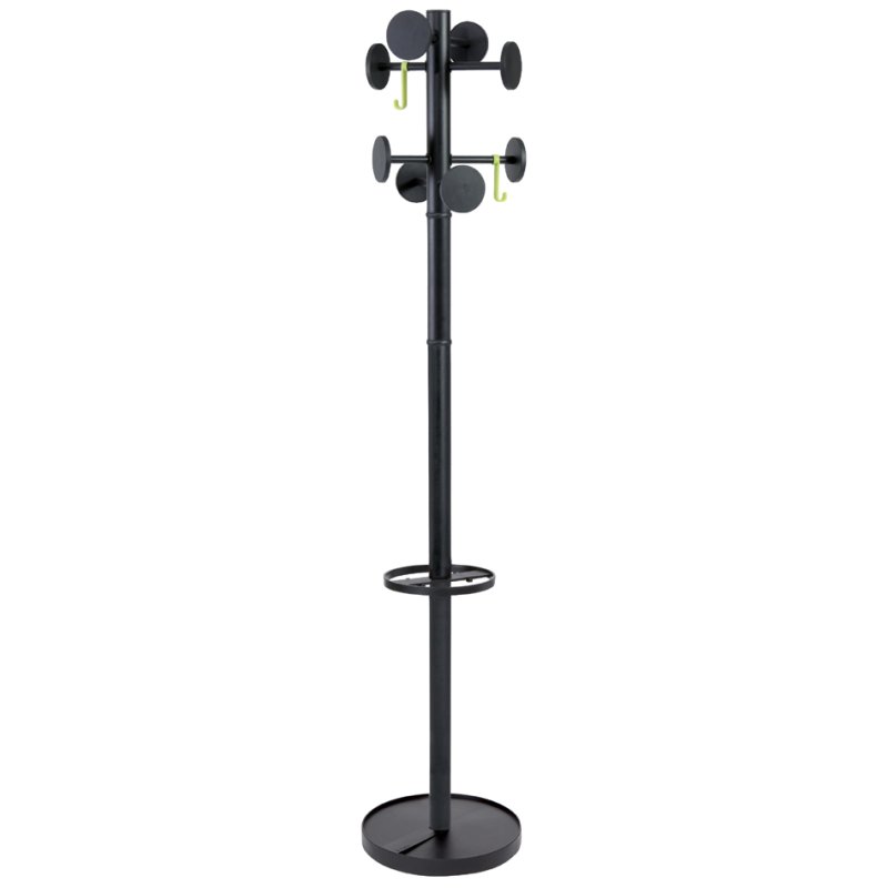 ALBA kapstok STAN3, 8 haken, metaalgrijs, 175 cm